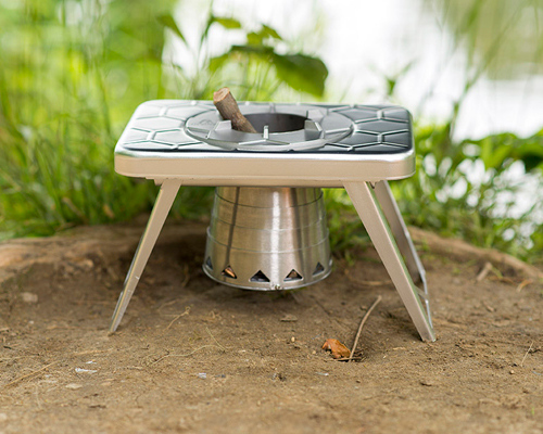 ncamp’s twig-burning stove is made for backpacking