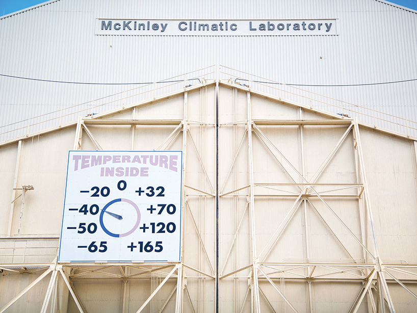 mckinley climatic laboratory tests cars and planes in extreme weather conditions designboom