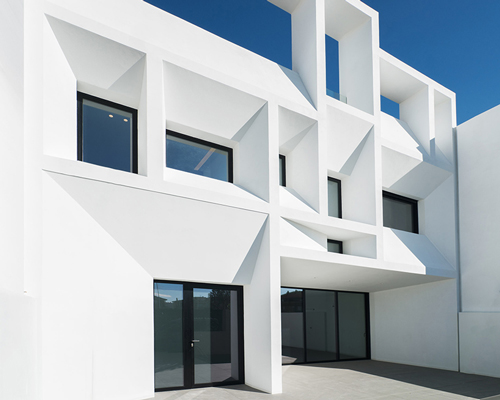 ruben muedra's brise soleil house uses geometric features to provide sunshade