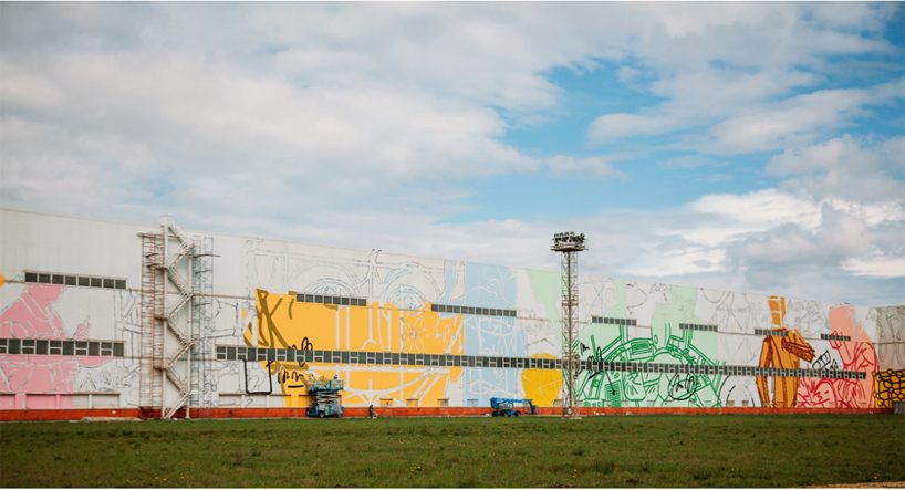 misha most's 10,800 sqm artpiece in russia dubbed the largest mural in the world