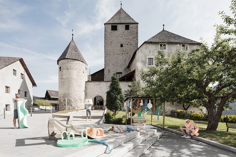 smach's third open space exhibition is set in the mountainous landscape of the dolomites