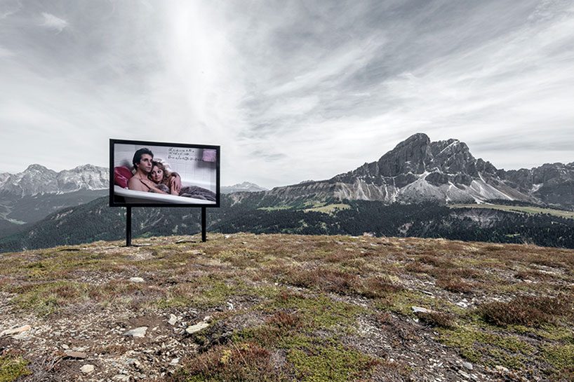 smach's third open space exhibition is set in the mountainous landscape of the dolomites