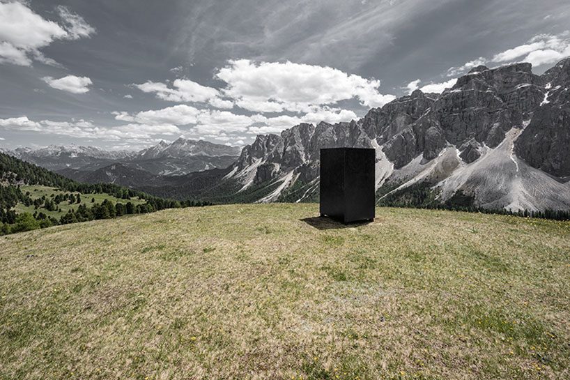 smach's third open space exhibition is set in the mountainous landscape of the dolomites