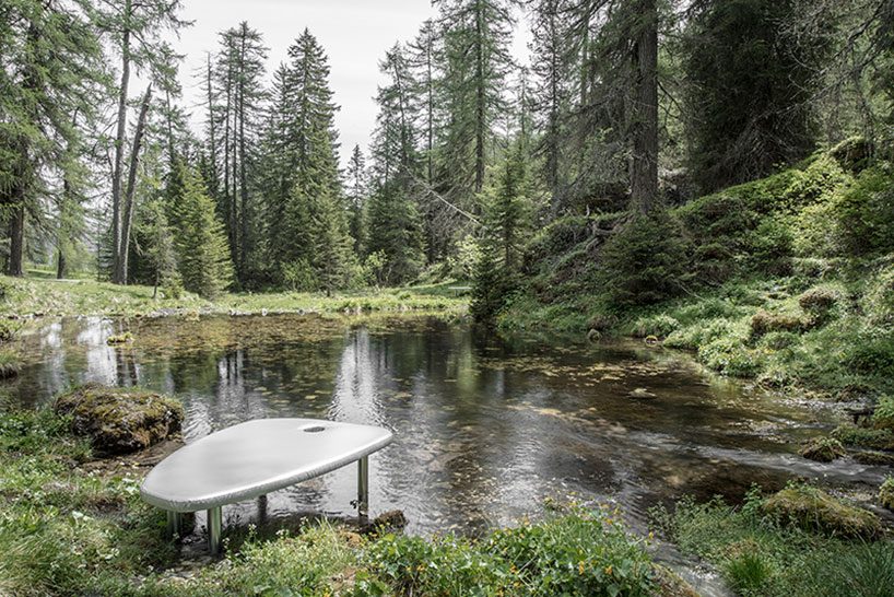 smach's third open space exhibition is set in the mountainous landscape of the dolomites