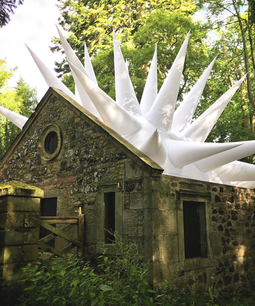 steve messam sets inflatable interventions across scotland's borders sculpture park
