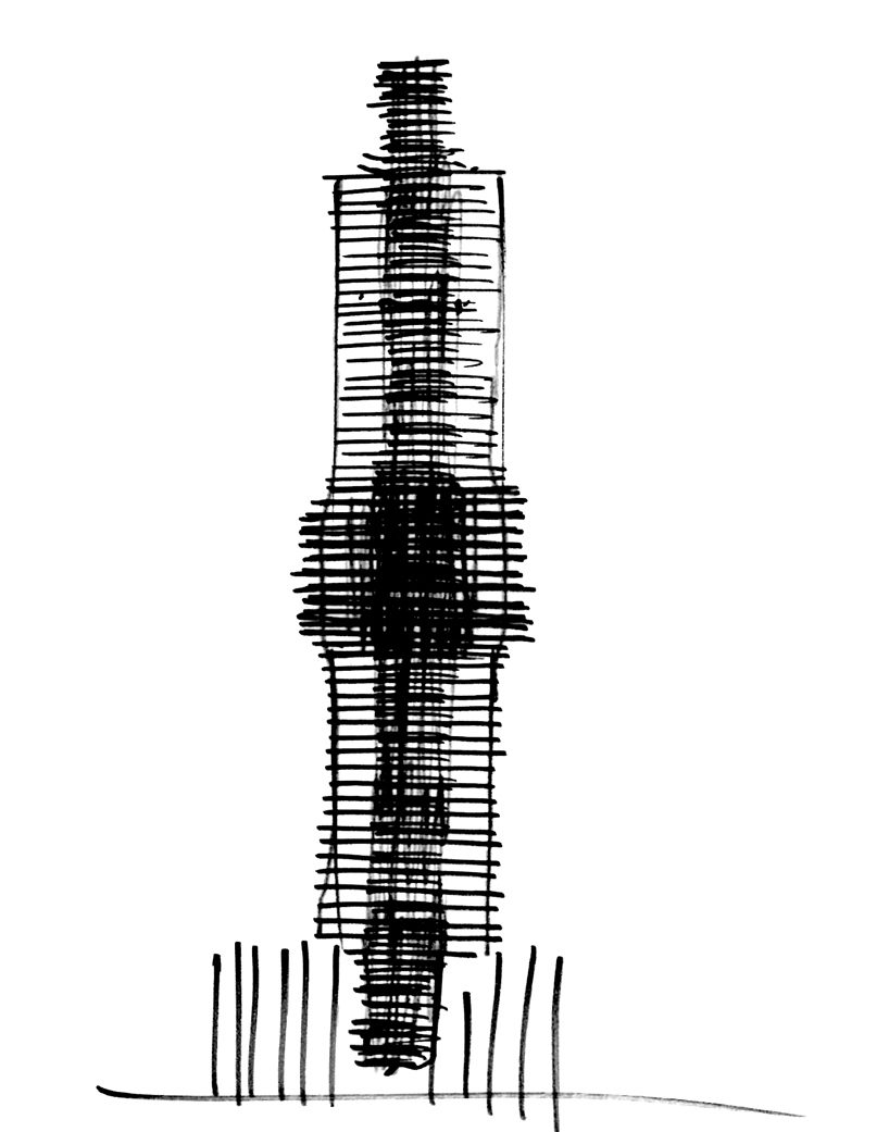V8 architects plans to build a 150 meter high residential tower in the netherlands