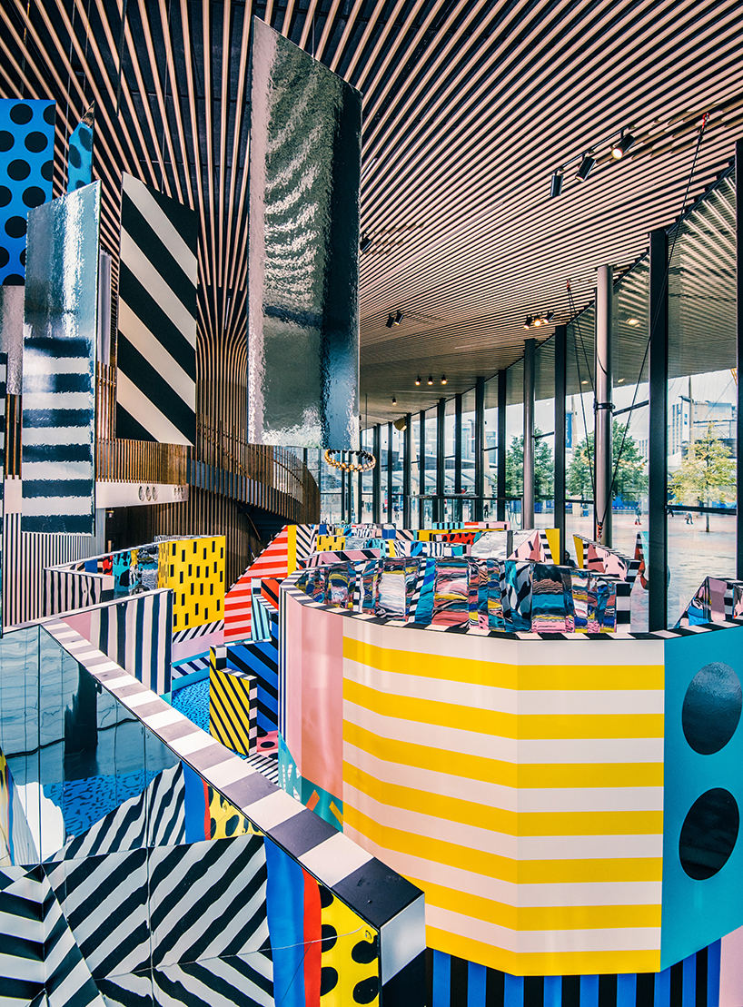 camille walala's psychedelic temple of wonder inside london's now gallery