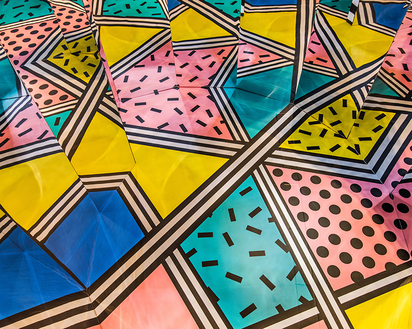 camille walala's psychedelic temple of wonder inside london's now gallery