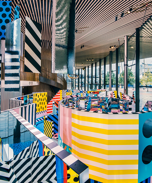 camille walala's psychedelic temple of wonder inside london's now gallery