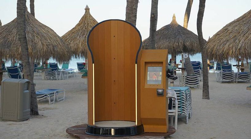 suntan lotion spray booth