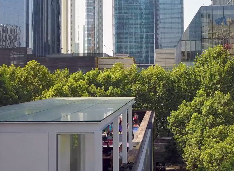 V10 designs the longest bar in shanghai on a secret rooftop