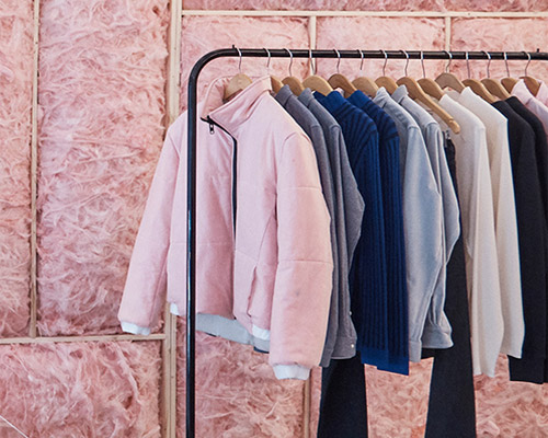 patrik ervell turns opening ceremony store in new york into a cloud of pink fiberglass foam