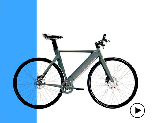 the elbike is a custom electric bicycle with a slick aluminum frame