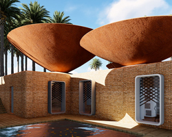 BMDesign's concave roofs offer a solution to water scarcity in iran