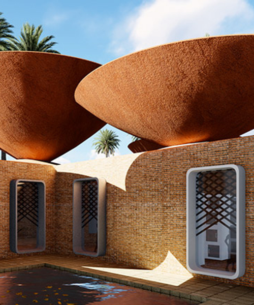 BMDesign's concave roofs offer a solution to water scarcity in iran