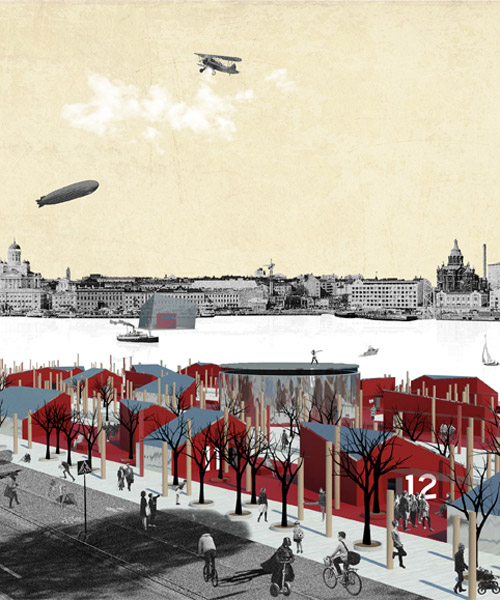 M2FT designs a widespread museum that fits the context of helsinki and its south harbor