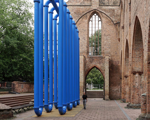 BORGMAN | LENK reframes berlin church ruins with 'radiator' sculpture