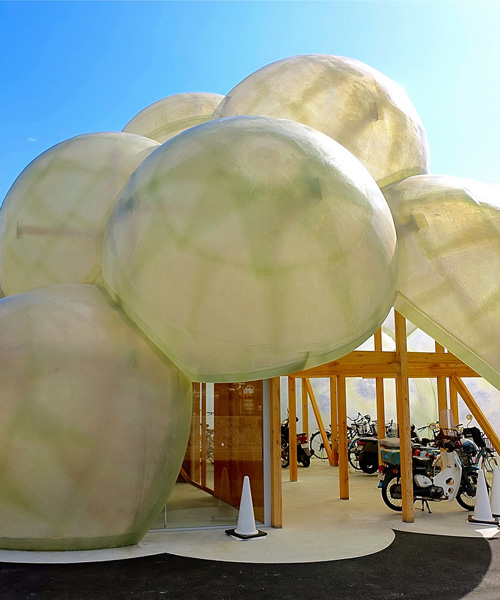 SANAA's cloud-like pavilion serves as a ferry terminal building for a japanese island