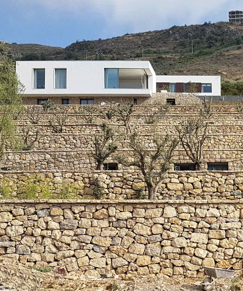 AccentDG designs a horizontal family villa in the chouf mountains of lebanon