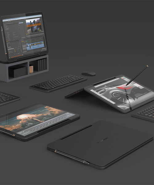 andrea mangone conceptualizes transformable and modular hybrid laptop
