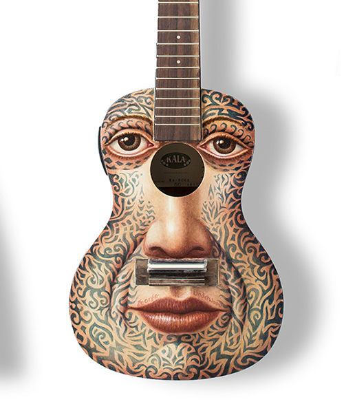 mick rooney introduces art on a ukelele for the 2017 hepatitis C trust auction