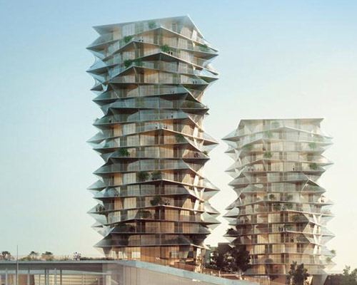 BIG's 'cactus towers' will neighbor a new IKEA in central copenhagen