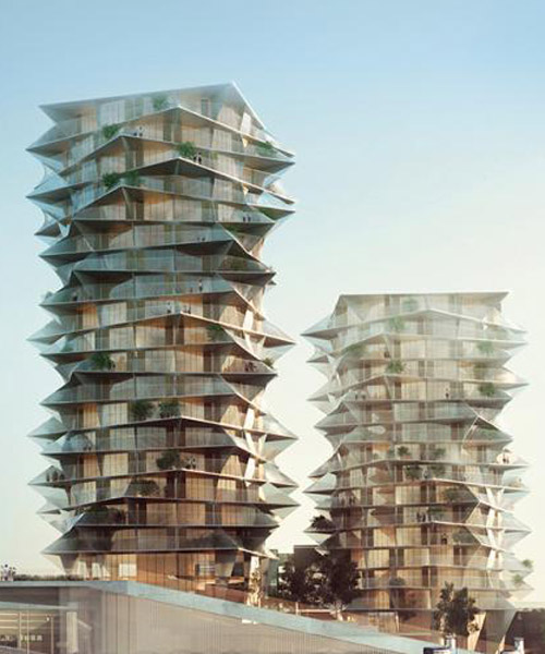 BIG's 'cactus towers' will neighbor a new IKEA in central copenhagen