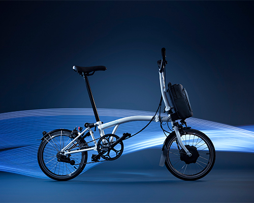 brompton electric bicycle fuses folding-ability with portable battery
