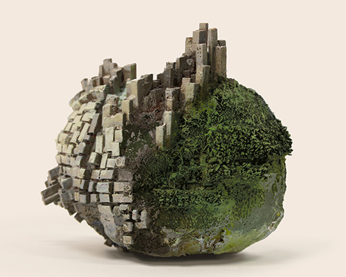 song kang carves magical architectural landscapes in stone