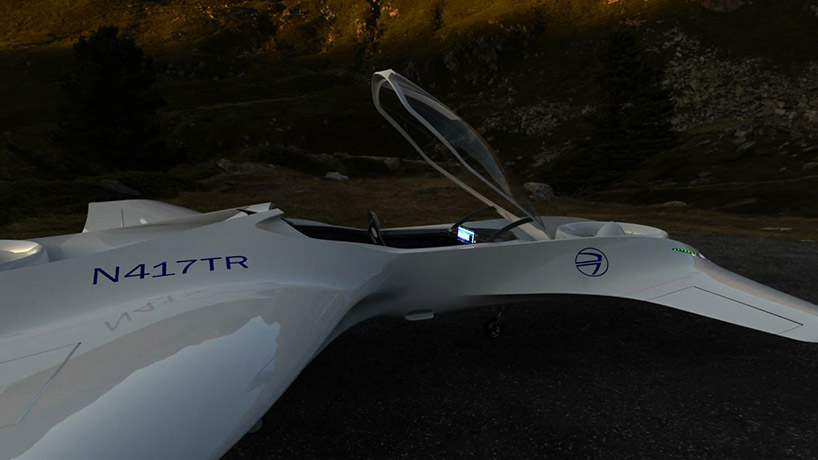 the delorean aerospace flying car is built like an F1 race car for the sky designboom