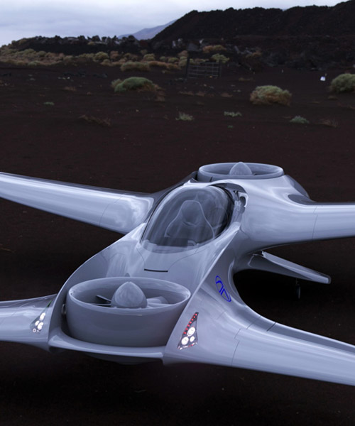 the delorean aerospace flying car is built like an F1 race car for the sky