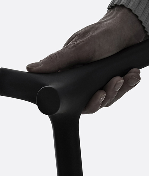 shiro studio's 3D printed 'enea walking stick' reinterprets medical design language