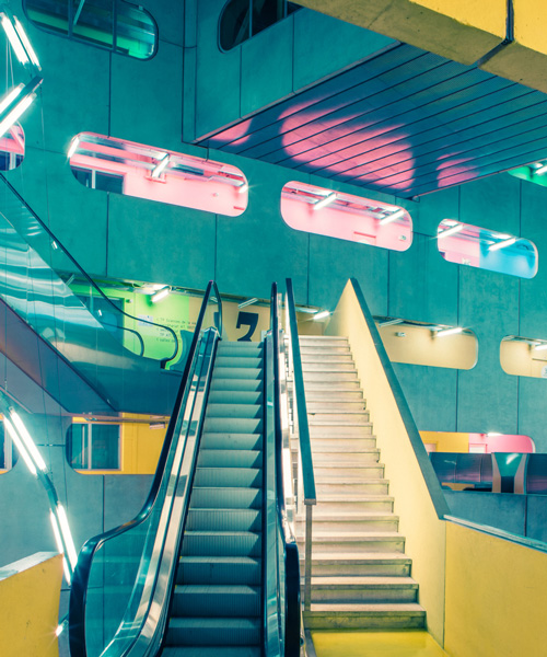 franck bohbot snaps saturated spaces at the colorful 'jussieu campus' in paris
