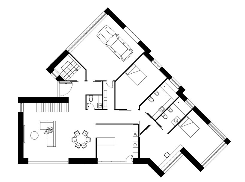 marcos miguelez reinterprets the essence of traditional masonry with vms house in spain