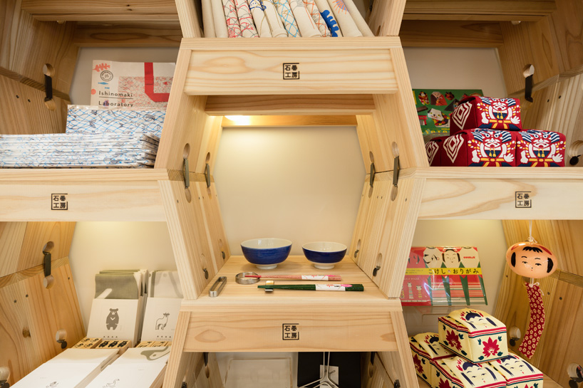 tohoku standard store in japan experiments with wooden units