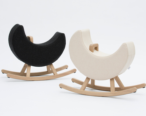 maison deux adds the moon to its growing collection of iconic rocking horses