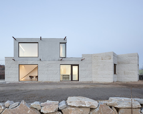 marcos miguelez reinterprets the essence of traditional masonry with vms house in spain