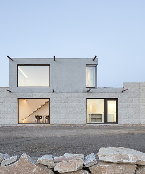 marcos miguelez reinterprets the essence of traditional masonry with vms house in spain