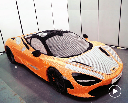 watch mclaren + LEGO build full-scale 720S supercar