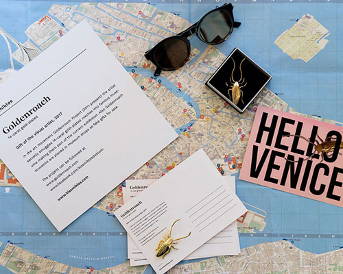 miklos kiss sneaks goldenroach into the main pavilion of the 2017 venice biennale