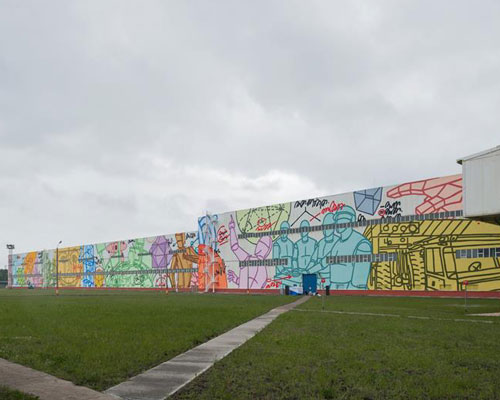 misha most's 10,800 sqm artpiece in russia dubbed the largest mural in the world