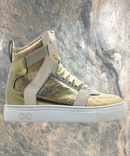 nat-2 and roxxlyn join forces to bring the world's first sneakers made from real stone