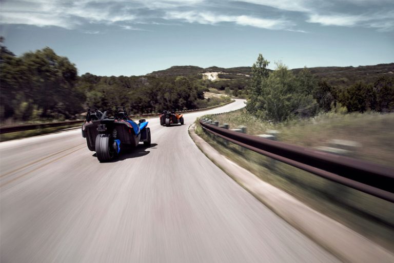 polaris slingshot 2018 models are roadlegal trikes born for racetrack