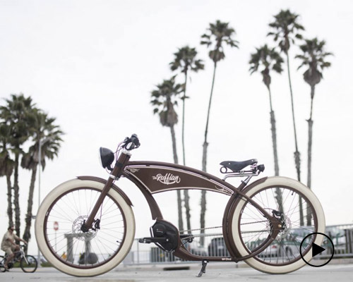ruff cycles' ruffian electric bike echoes motorcycle style from 1900s