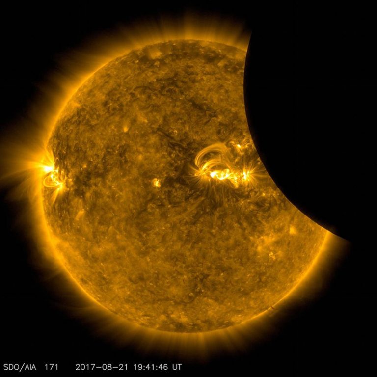 NASA captures total solar eclipse from outer space