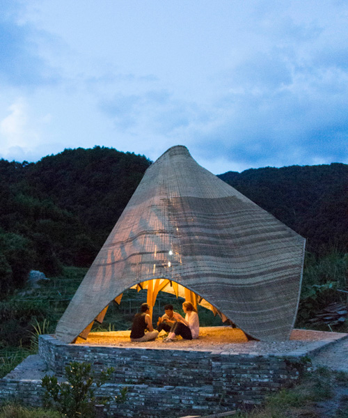 donn holohan's 'sun room' experiments with bamboo weaving at an architectural scale