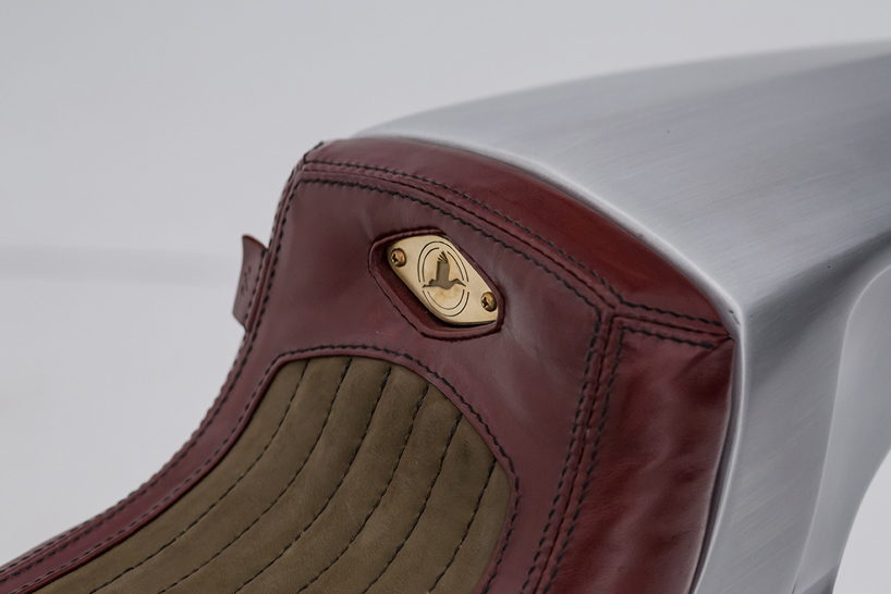 the triumph rafale custom motorcycle by storik is a bare metal café racer