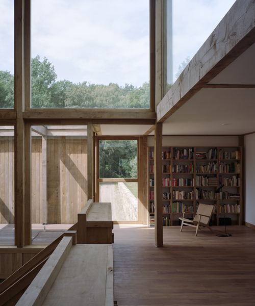 ard de vries architecten introduces landscape into sunlit home in the netherlands
