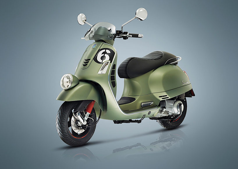 vespa and dior team up for a statement haute couture scooter