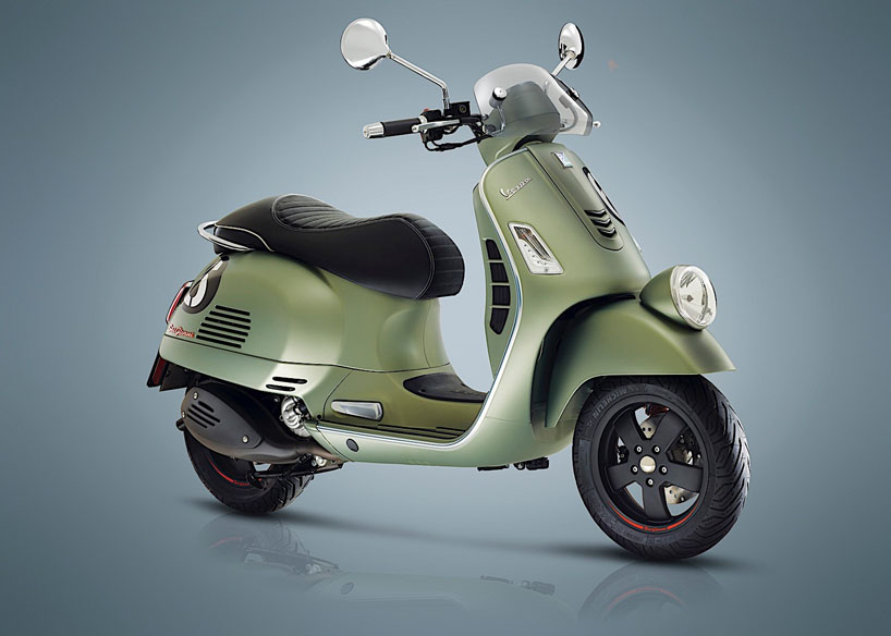 vespa and dior team up for a statement haute couture scooter